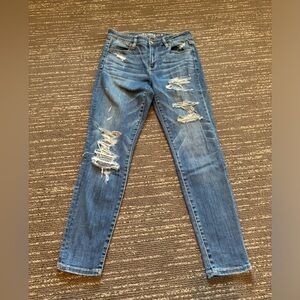 AMERICAN EAGLE Super Stretch X High-Rise Ripped Jegging